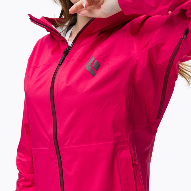 Női Black Diamond Stormline Stretch Membrane Esőkabát piros APM6976034XSM1 5