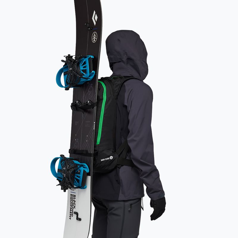 Black Diamond Dawn Patrol 15 fekete ejtőernyős hátizsák 10