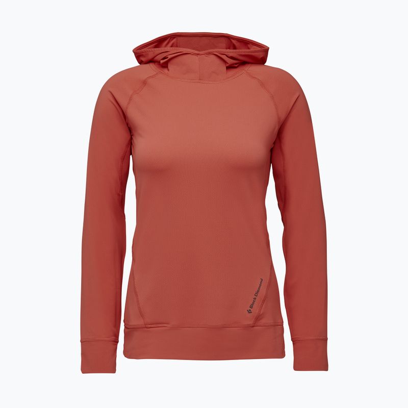 Női trekking pulóver Black Diamond Alpenglow Hoody rózsaszín AP7520806028