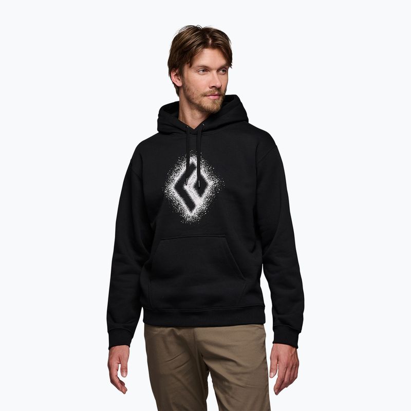 Férfi melegítőfelső Black Diamond Chalked Up 2.0 Po Hoody black