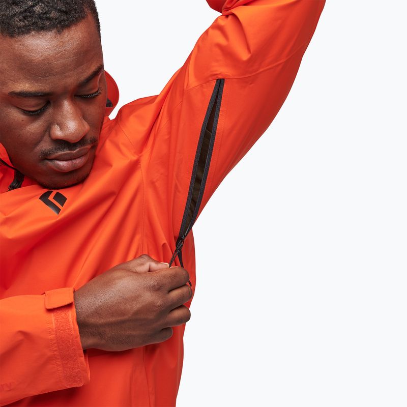Black Diamond férfi Stormline Stretch esőkabát narancssárga APCDT08001XLG1 4