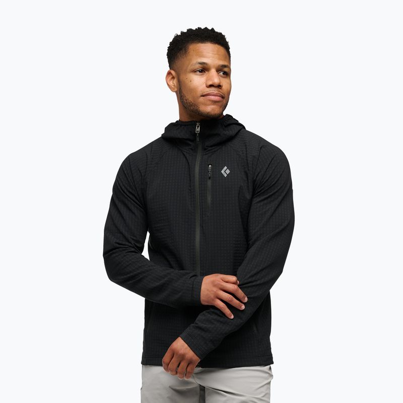 Férfi trekking pulóver Black Diamond Coefficient Storm Hoody black
