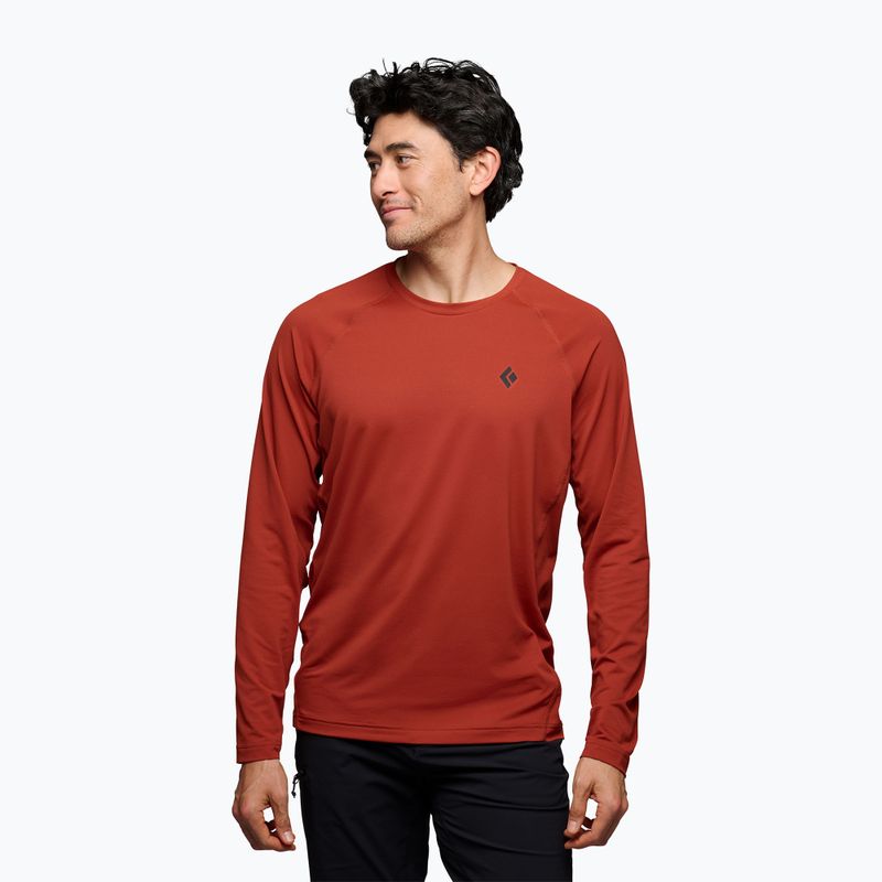 Férfi trekking pulóver Black Diamond Alpenglow Crew burnt sienna