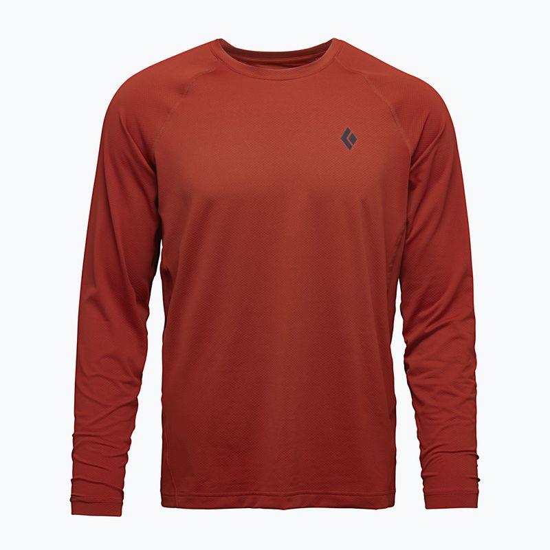 Férfi trekking pulóver Black Diamond Alpenglow Crew burnt sienna 5