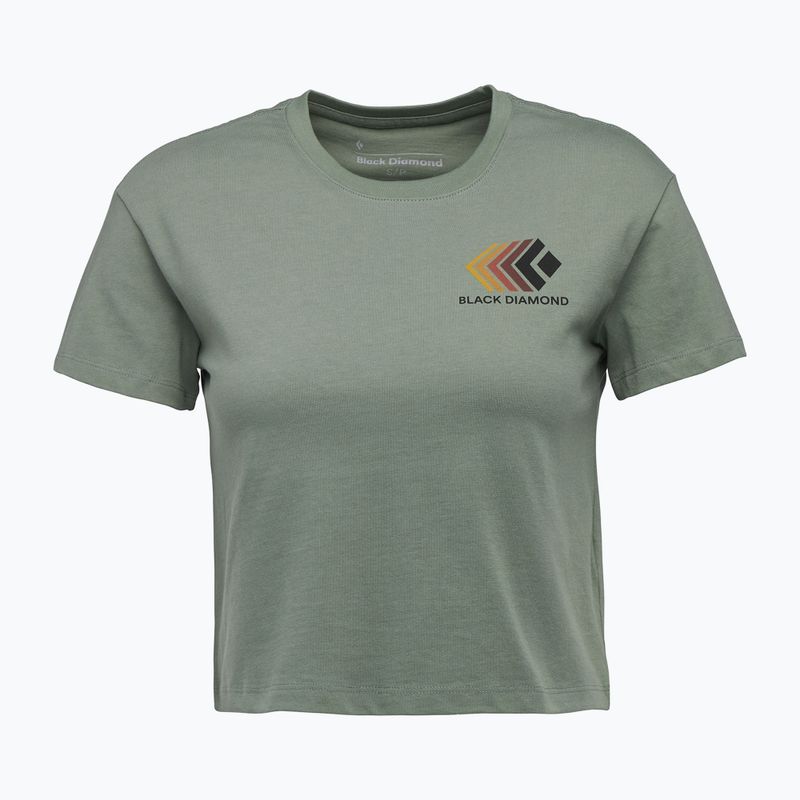 női póló Black Diamond Faded Crop laurel green 4