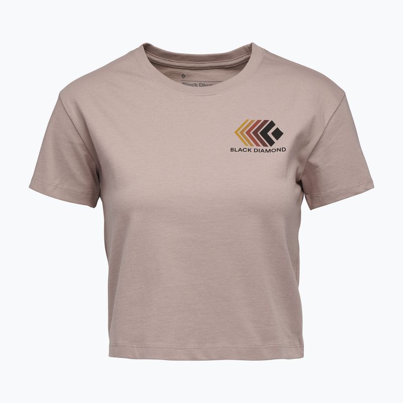 női póló Black Diamond Faded Crop pale mauve 4