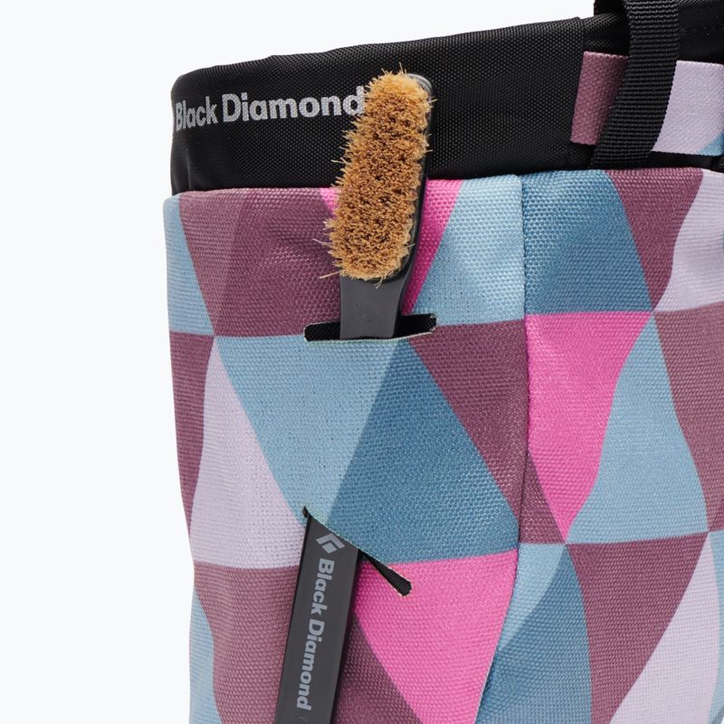 Black Diamond Gym rózsaszín steppelt magnézia táska 3