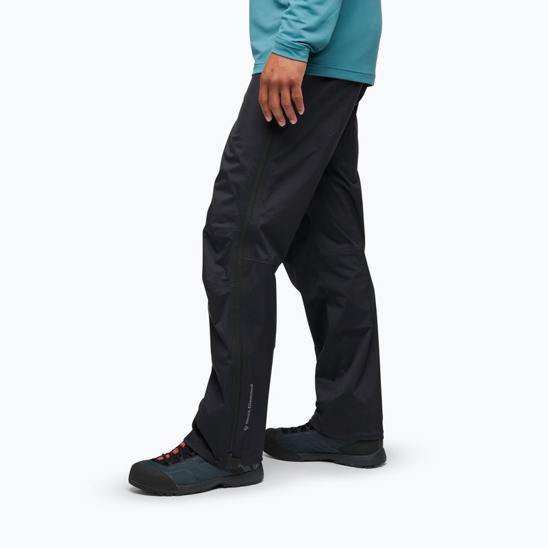 Férfi esőnadrág Black Diamond Fineline Stretch FZ fekete 3