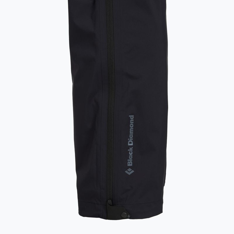Női esőnadrág Black Diamond Fineline Stretch FZ fekete 5