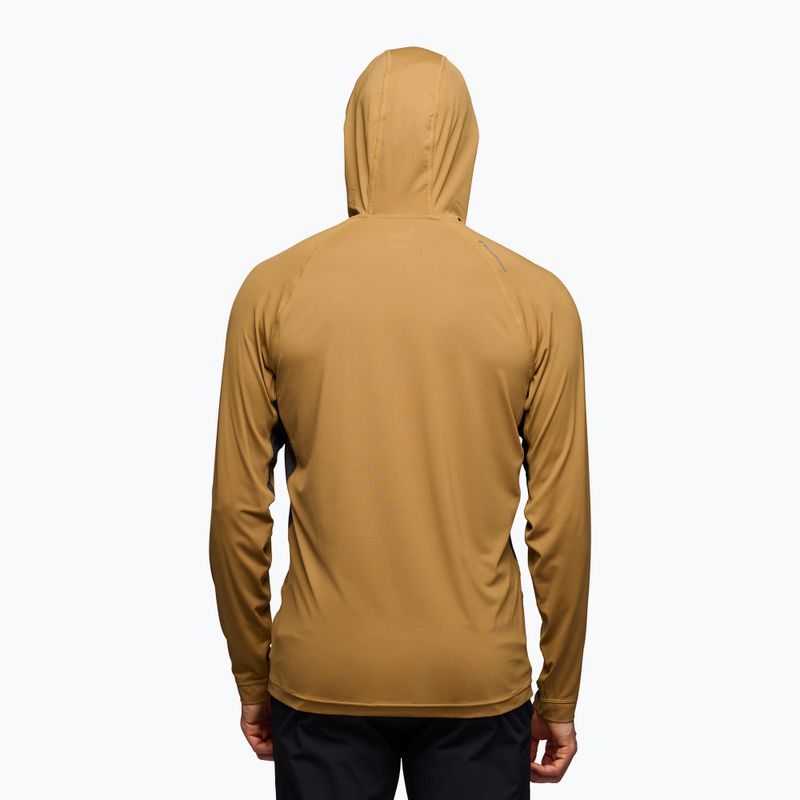 Férfi trekking pulóver Black Diamond Alpenglow Pro Hoody flax 2