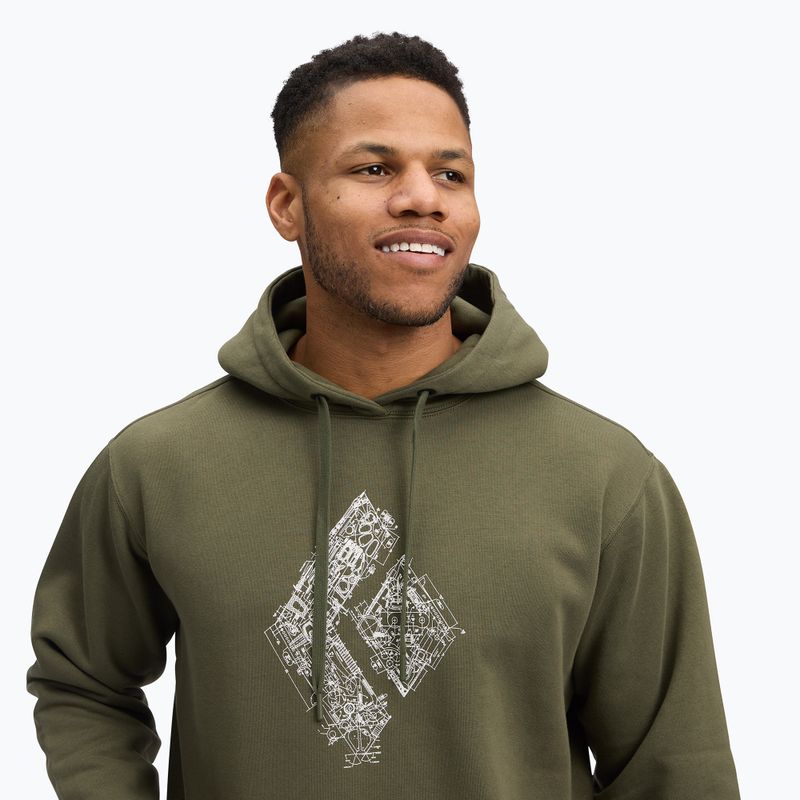 Férfi Black Diamond Engineered Diamond Po Hoody indigó színű melegítőfelső 4
