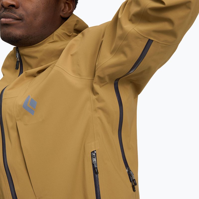 Férfi Black Diamond Highline Stretch Shell lenvászon esőkabát 8