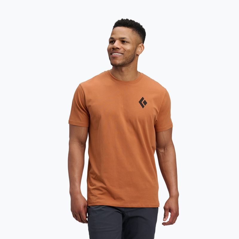 Férfi Black Diamond Equipmnt For Alpinist SS Tee moab barna