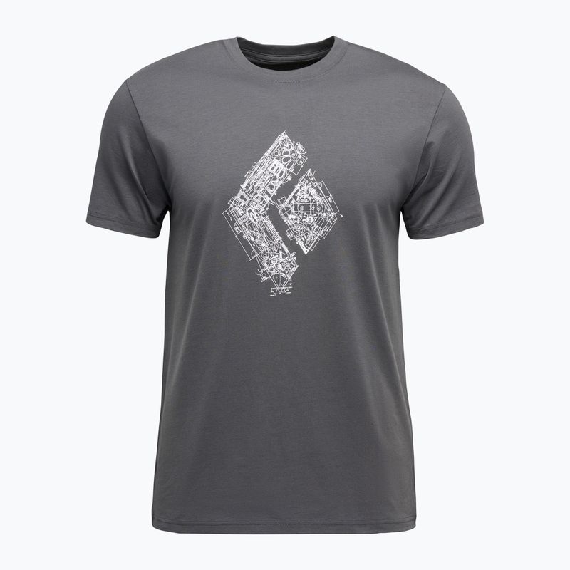 Férfi Black Diamond Engineered T-shirt SS Tee antracit 5