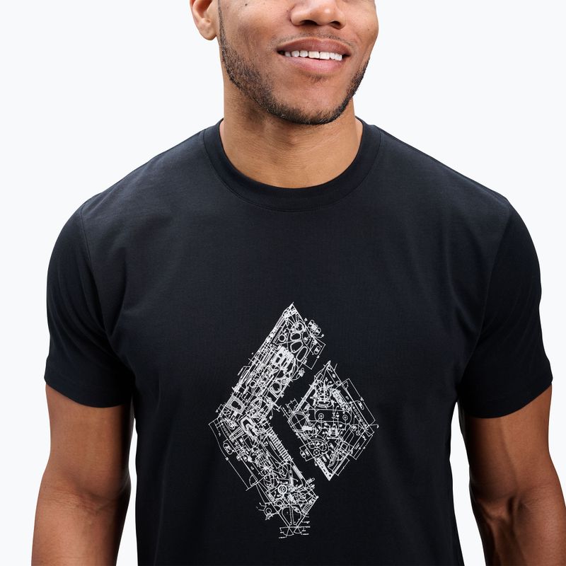 Férfi Black Diamond Engineered Diamond SS Tee fekete 4
