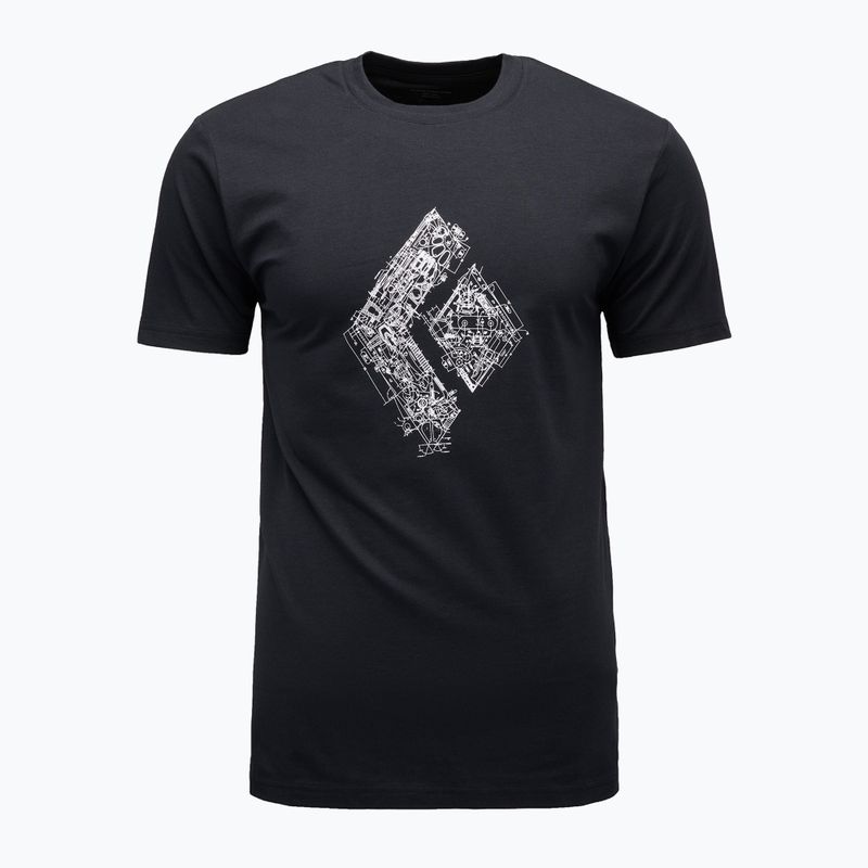 Férfi Black Diamond Engineered Diamond SS Tee fekete 5