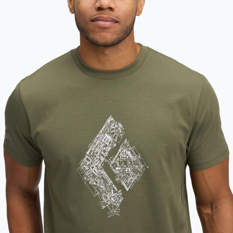 Férfi Black Diamond Engineered Diamond SS Tee tundra póló Tundra póló 4