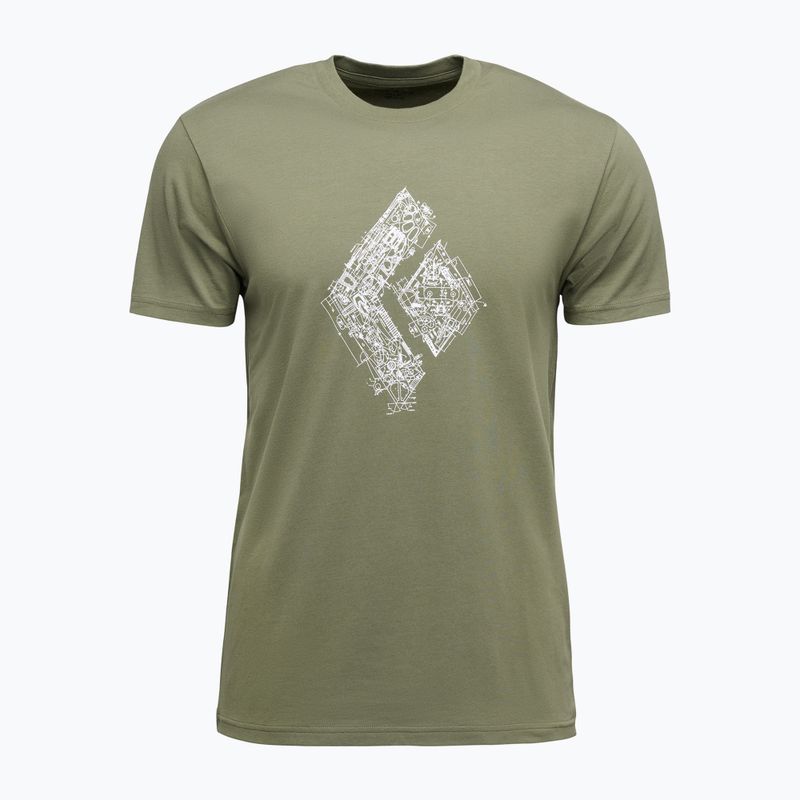 Férfi Black Diamond Engineered Diamond SS Tee tundra póló Tundra póló 5