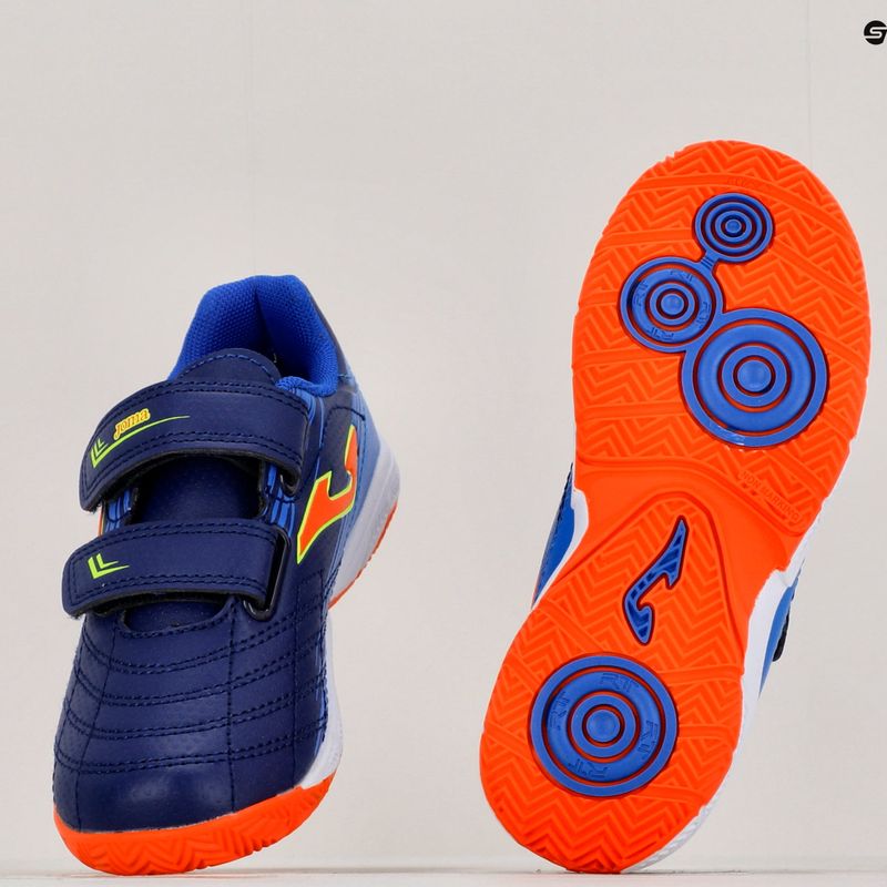 Joma Xpander IN navy/orange fluor gyermek focicipő 14