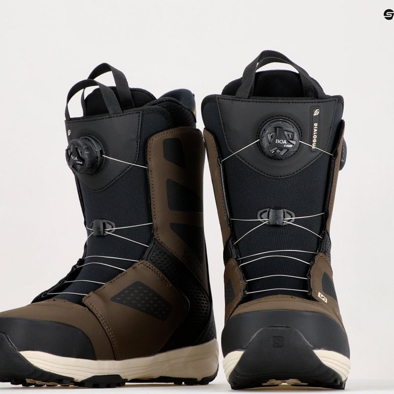 Férfi snowboard csizma Salomon Dialoge Dual Boa barna L41698900 15