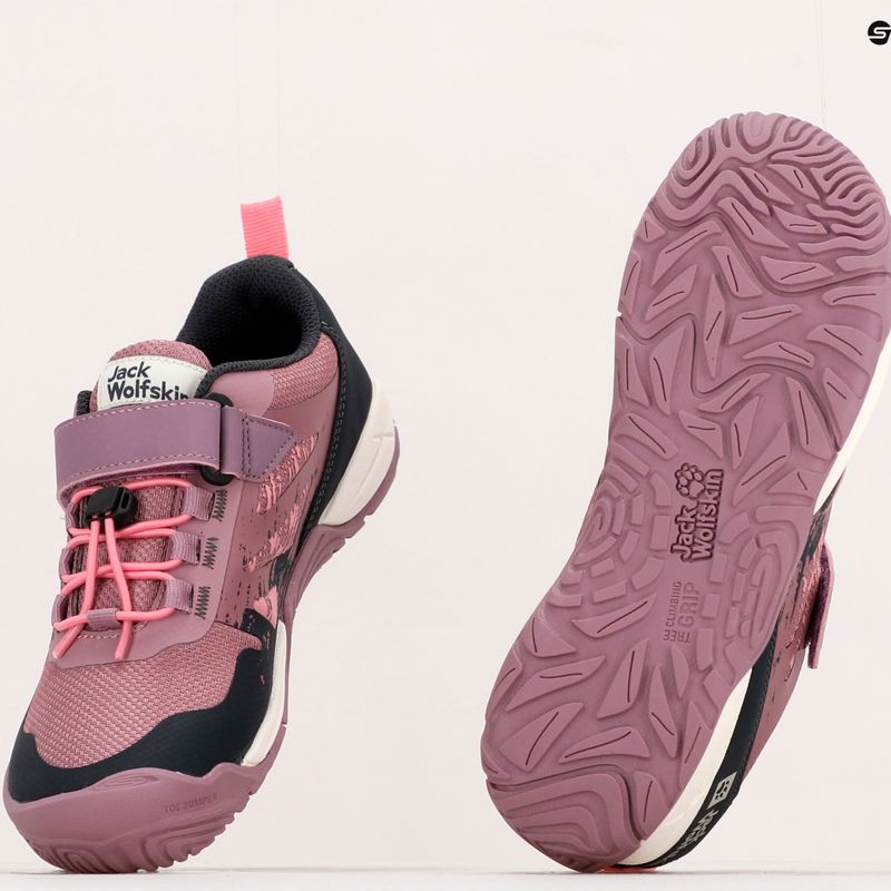 Jack Wolfskin gyermek túrabakancs Vili Action Low rózsaszín 4056851 12