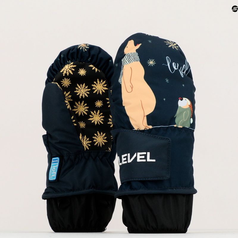 Gyermek snowboard kesztyű Level Animal Mitt kék 4174 5