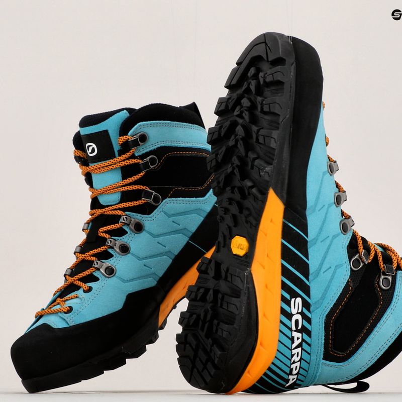 Női túrabakancsok SCARPA Mescalito TRK GTX türkiz-fekete 61050 11
