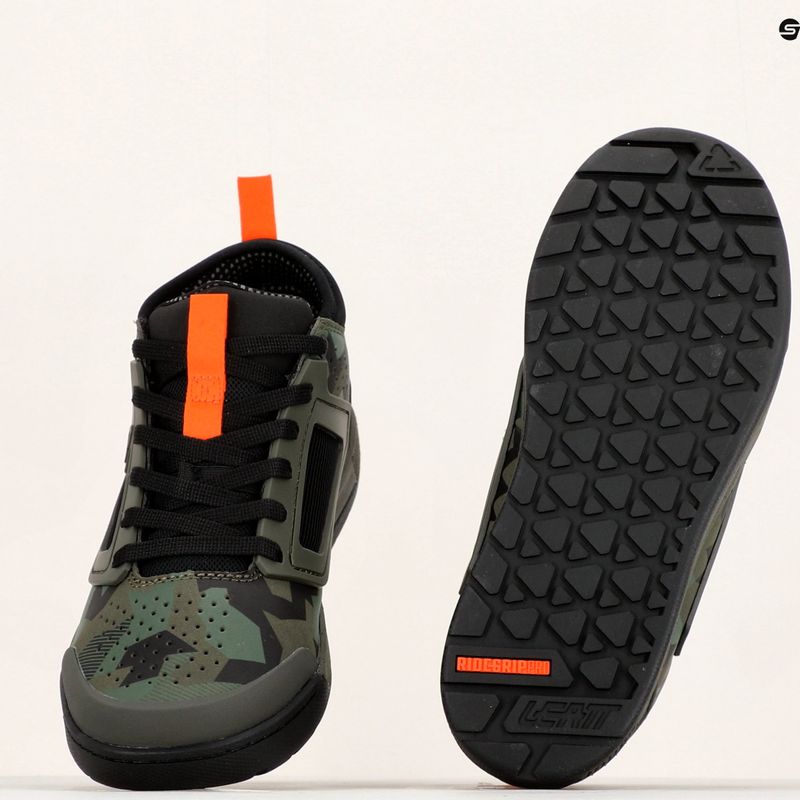 Leatt 3.0 Flat férfi platform kerékpáros cipő zöld/fekete 3023048655 16