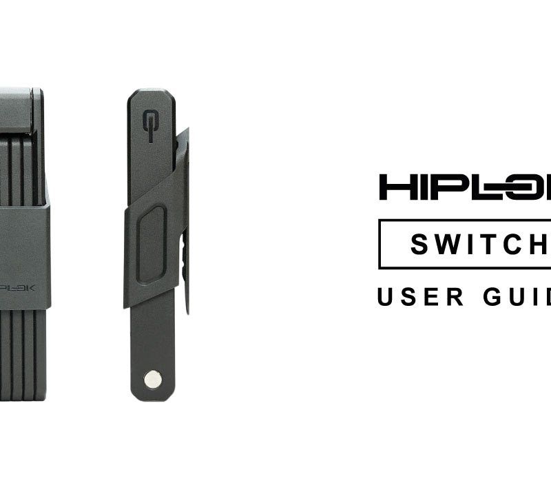 Kerékpárzár Hiplok Switch black 9
