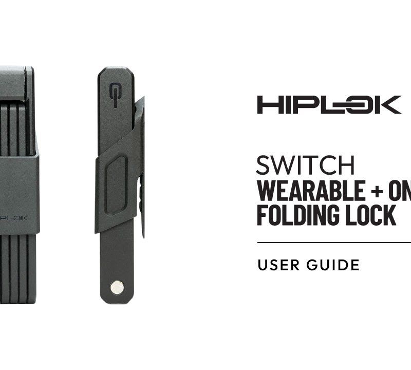 Kerékpárzár Hiplok Switch black 9