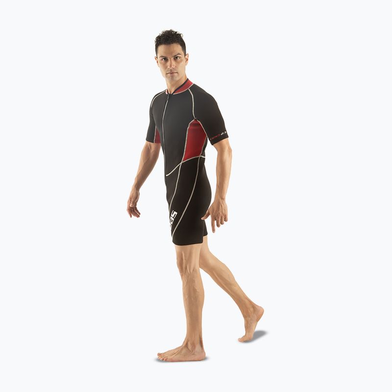 Férfi úszóruha SEAC Shorty Ciao 2,5 mm black/red 4