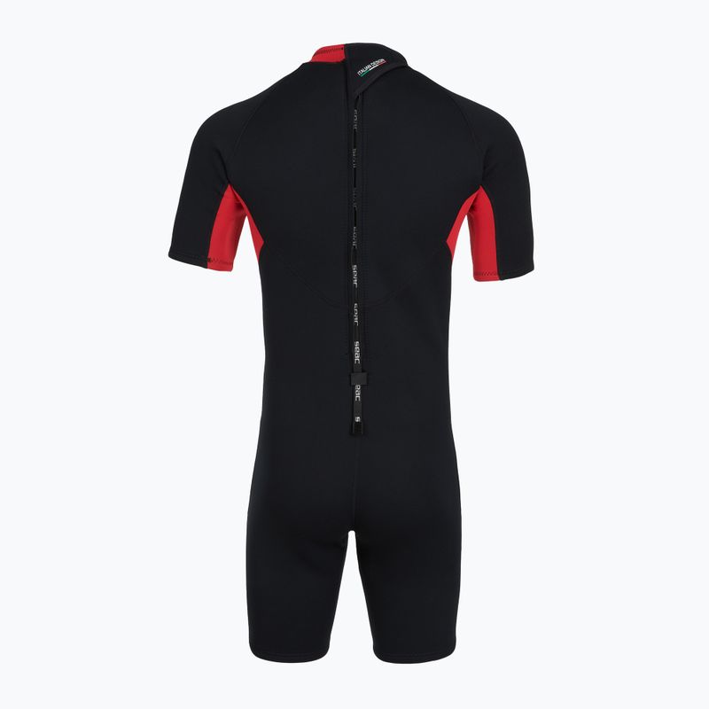 Férfi úszóruha SEAC Shorts Relax 2.2 mm black/red 3