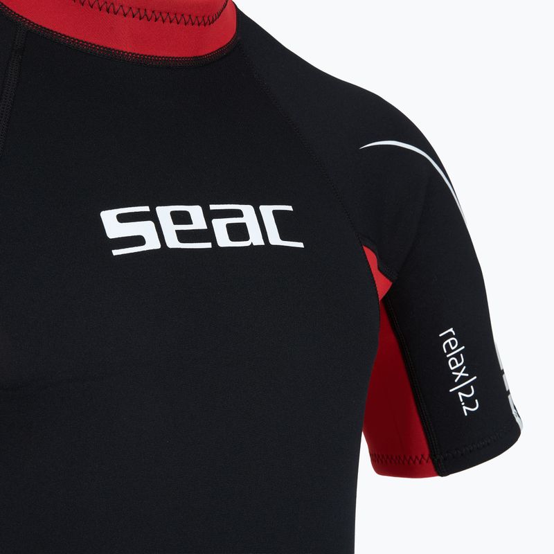 Férfi úszóruha SEAC Shorts Relax 2.2 mm black/red 4