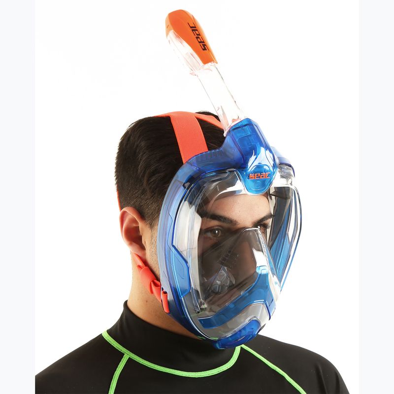 Teljes arcú maszk snorkelinghez SEAC Magica blue/orange 8