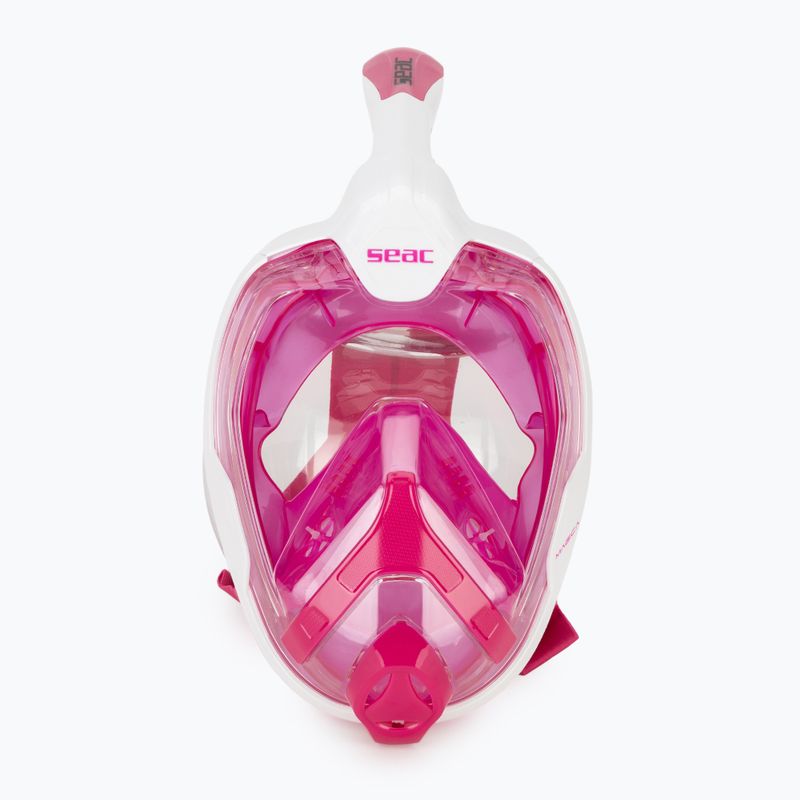 Teljes arcmaszk snorkelinghez SEAC Magica white/pink 2
