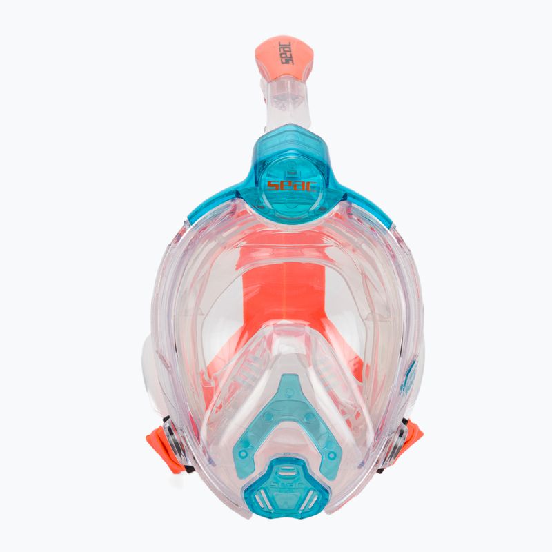 Gyermek teljes arcú maszk snorkelinghez SEAC Libera acquamarine/orange 2