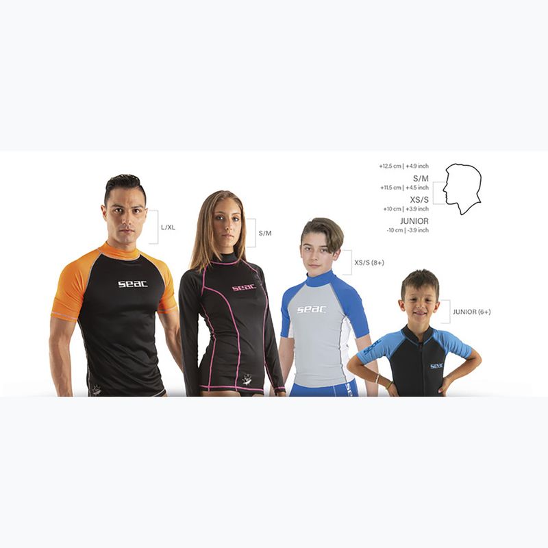 Teljes arcmaszk snorkelinghez SEAC Libera green/lime 2