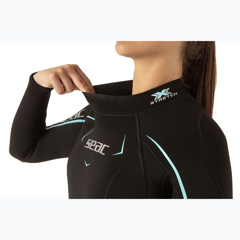 Női búvárruha SEAC Feel-S 3 mm black/light blue 5