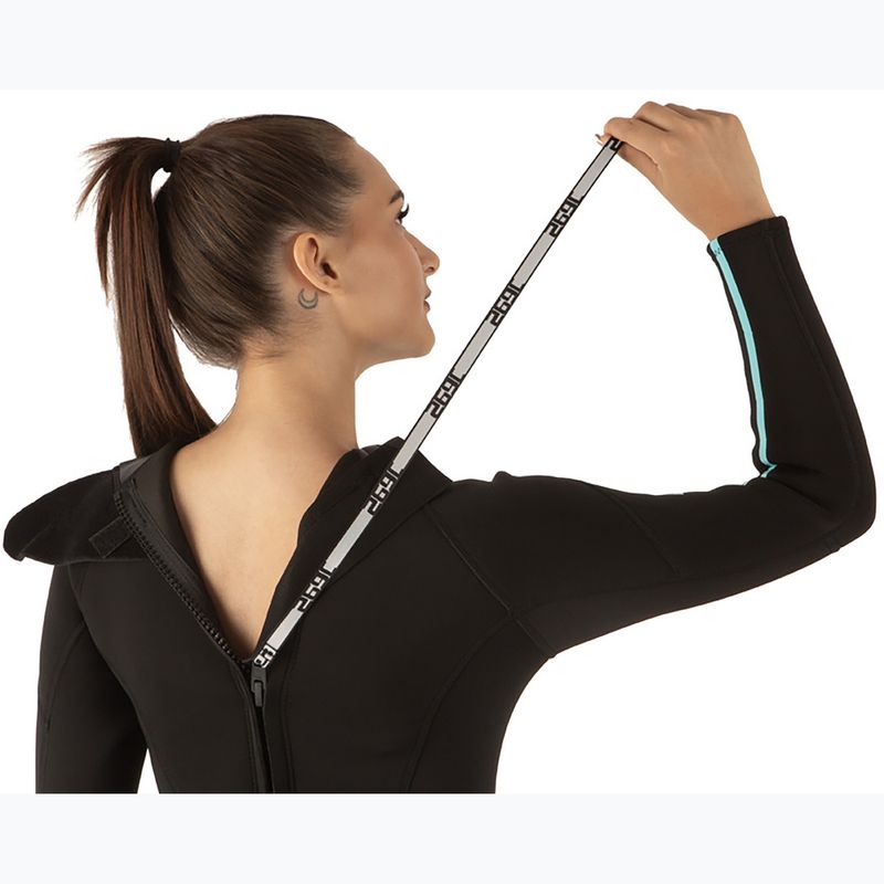 Női búvárruha SEAC Feel-S 3 mm black/light blue 6