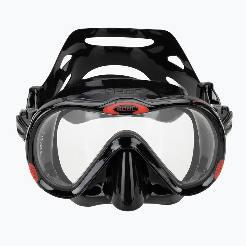 Snorkelingmaszk Seac Boss black/red 2
