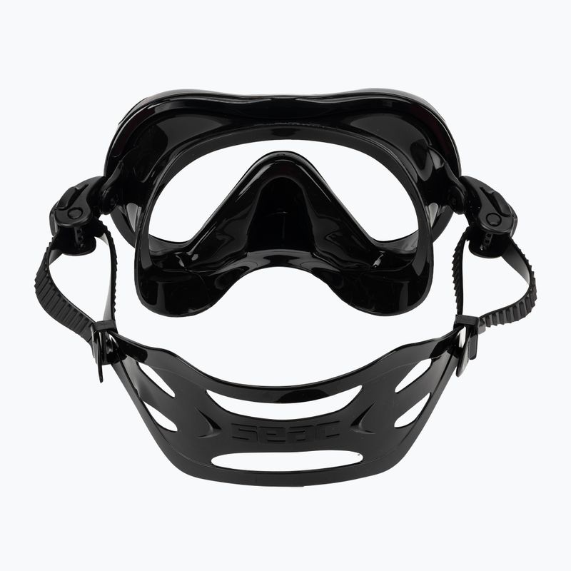 Snorkelingmaszk Seac Boss black/red 4