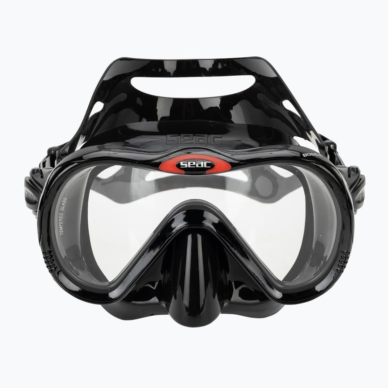 Snorkelingmaszk Seac Boss black/silver 2