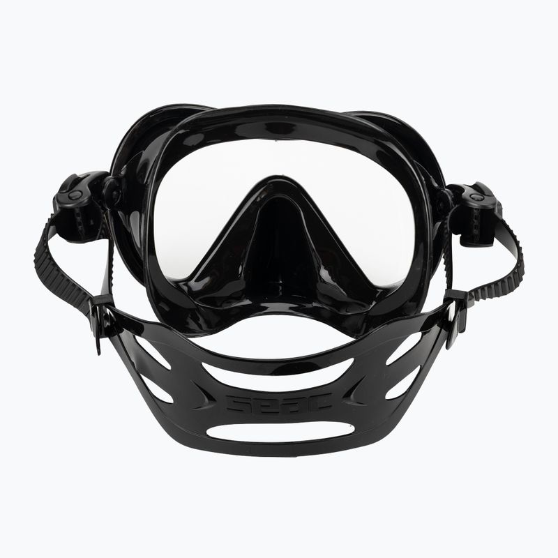 Snorkelingmaszk Seac Boss black/silver 4