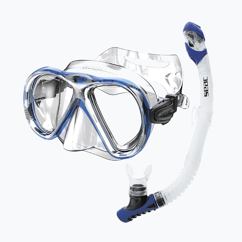 Snorkeling készlet SEAC Iena Dry Set blue