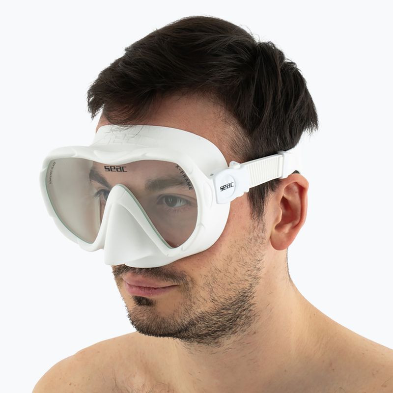 Búvármaszk SEAC X-Frame white 10