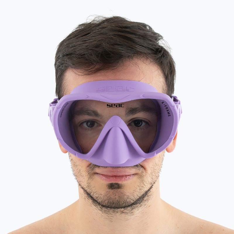 Búvármaszk SEAC X-Frame lilac 7