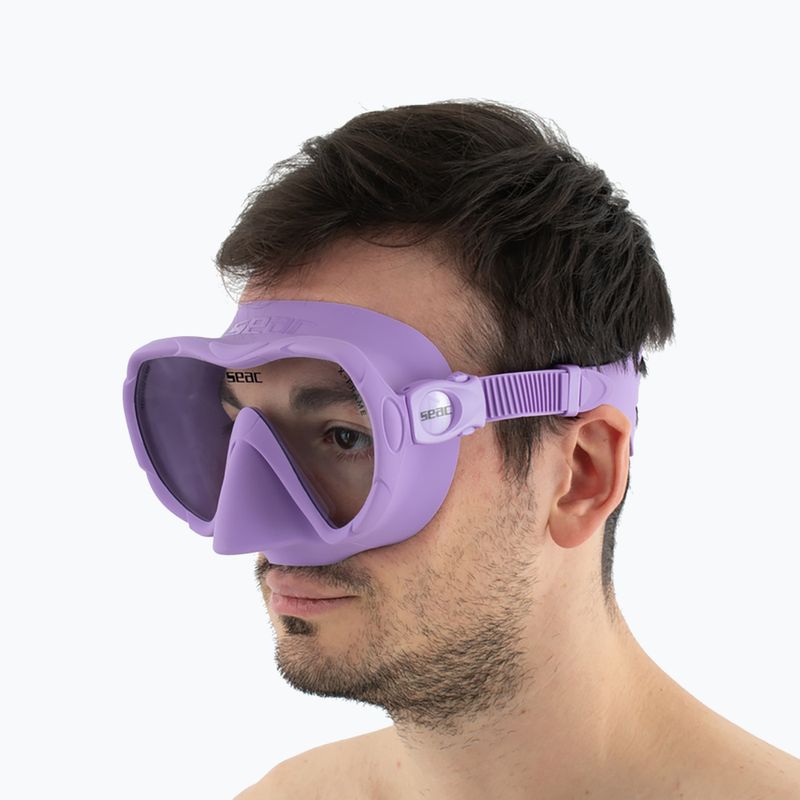 Búvármaszk SEAC X-Frame lilac 9