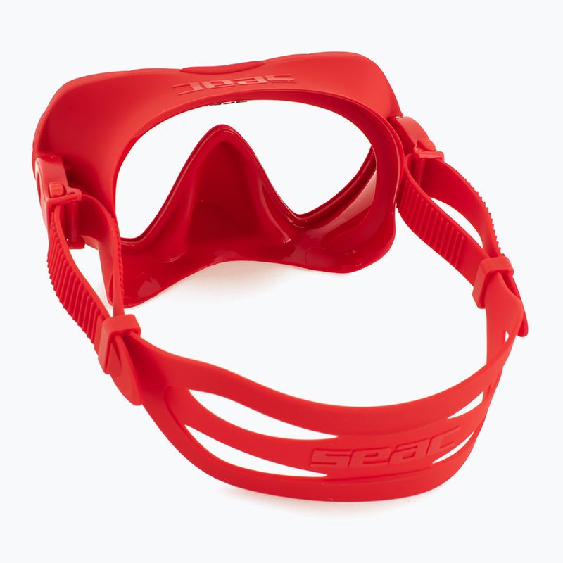 Búvármaszk SEAC X-Frame red 3