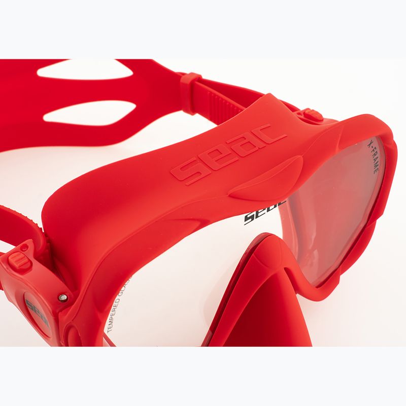 Búvármaszk SEAC X-Frame red 4