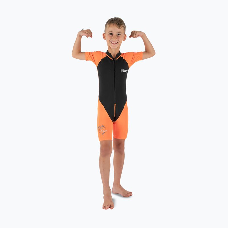 Gyerek úszóruha SEAC Dolphin Shorty 1,5 mm black/orange 4